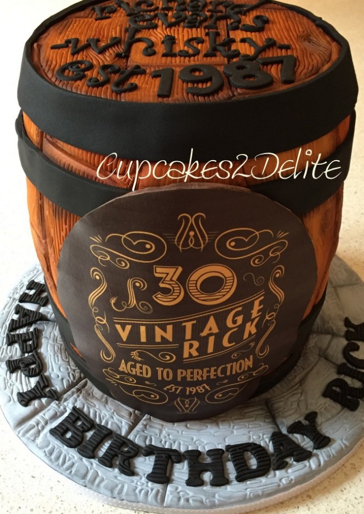 Whisky Barrel Cake