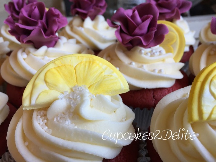 Lemon Wedges Wedding Cupcakes
