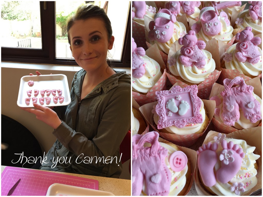 Baby Shower Cupcakes for a Girl