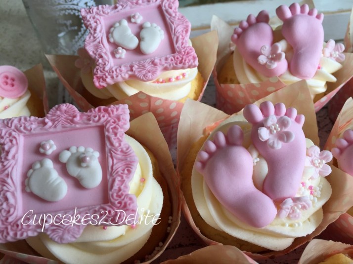 Baby Shower Cupcakes for a Girl