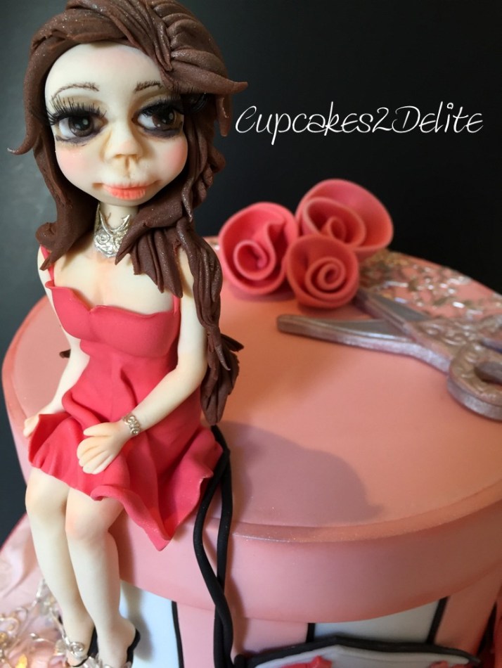 21st Birthday Hat Box Cake