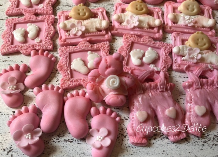 Baby Girl Cupcake Toppers