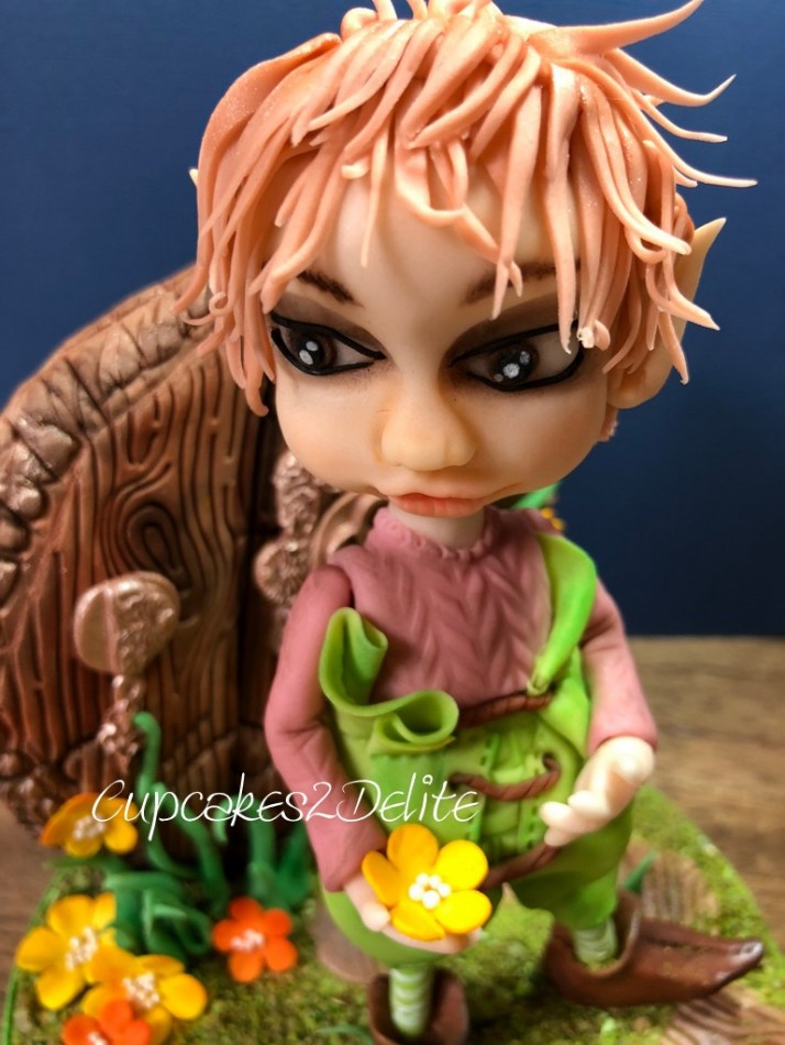 Elf Figurine for Cake Dutchess Edible Alphabet Collaboration