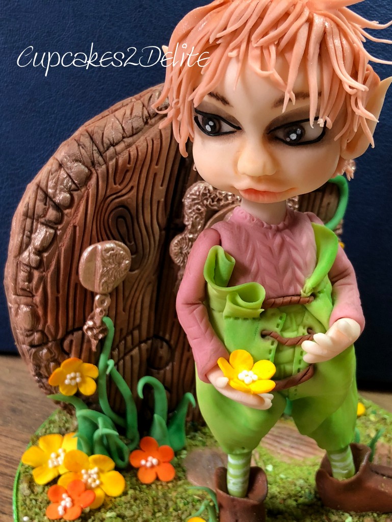 Elf Figurine for Cake Dutchess Edible Alphabet Collaboration