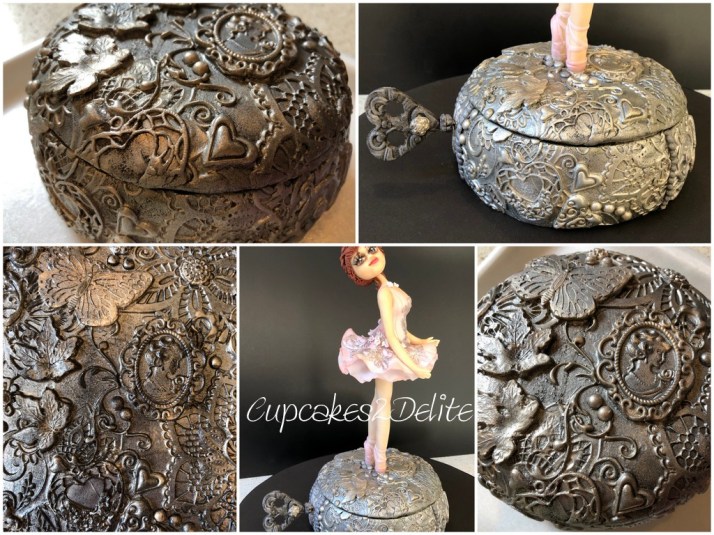 Music Box Sugar Art with Crystal Candy Bas Relief Mould