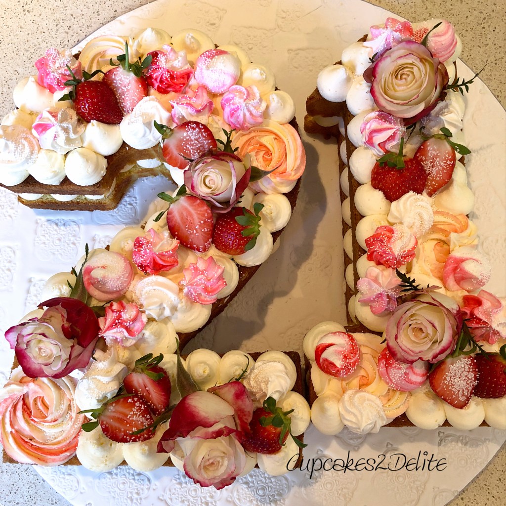 Flower 21st Cake