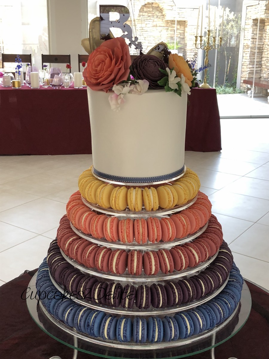 Wedding Cake & Macaron Tower- Blair & Duncan