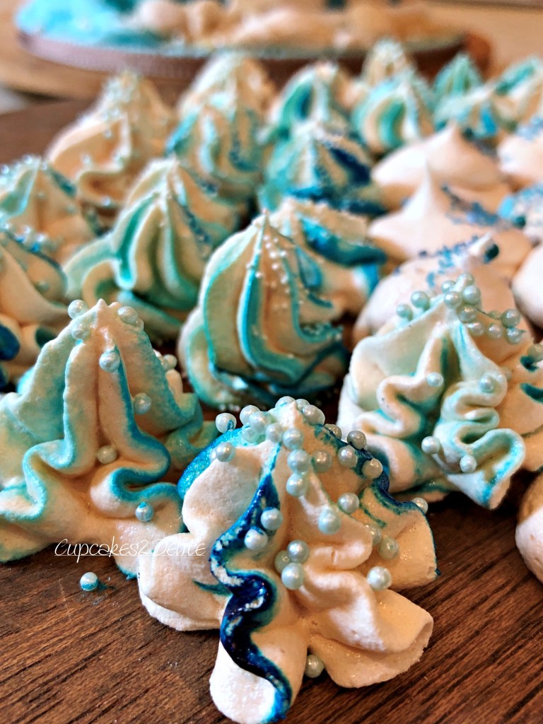 Beach Themed Meringue Kisses