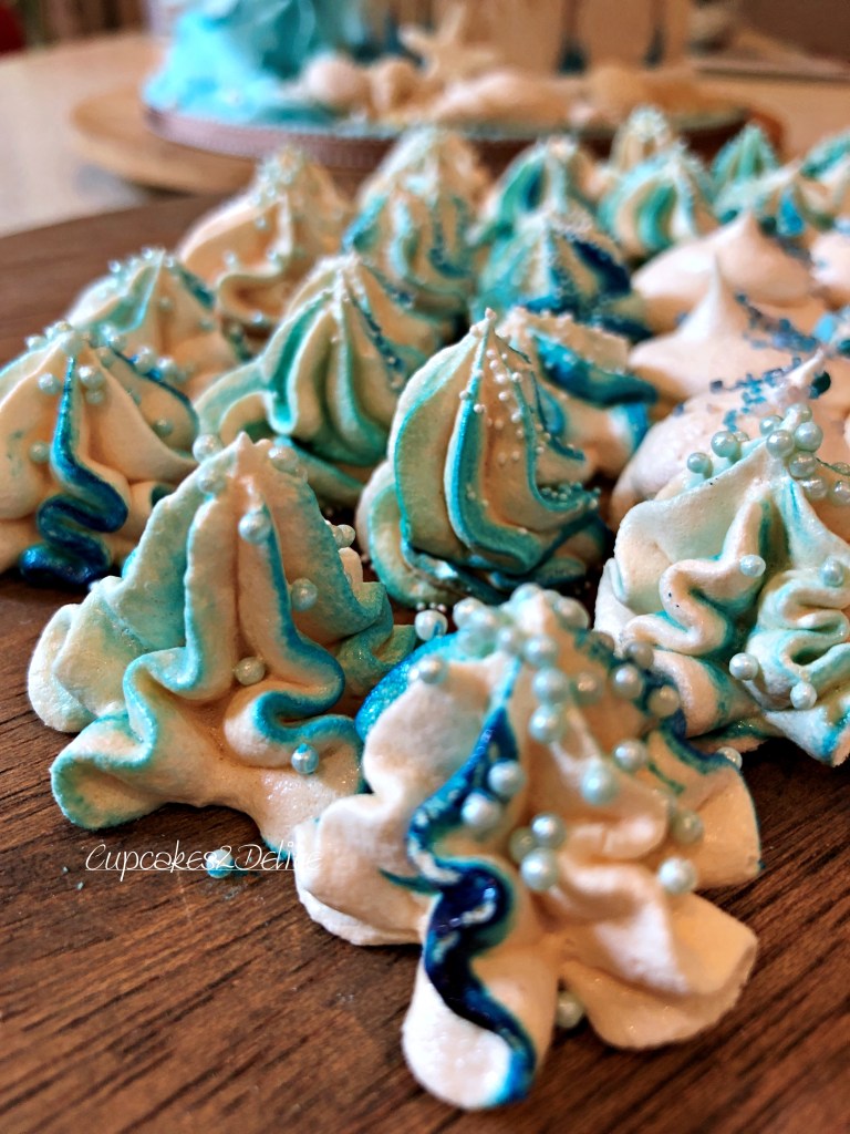 Beach Themed Meringue Kisses