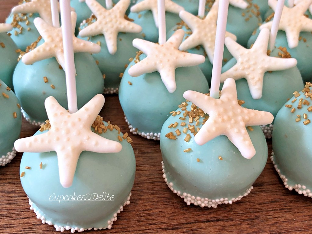 Beach Themed Cake Pops