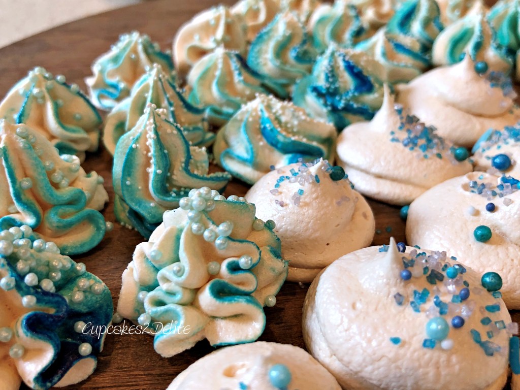 Beach Themed Meringue Kisses