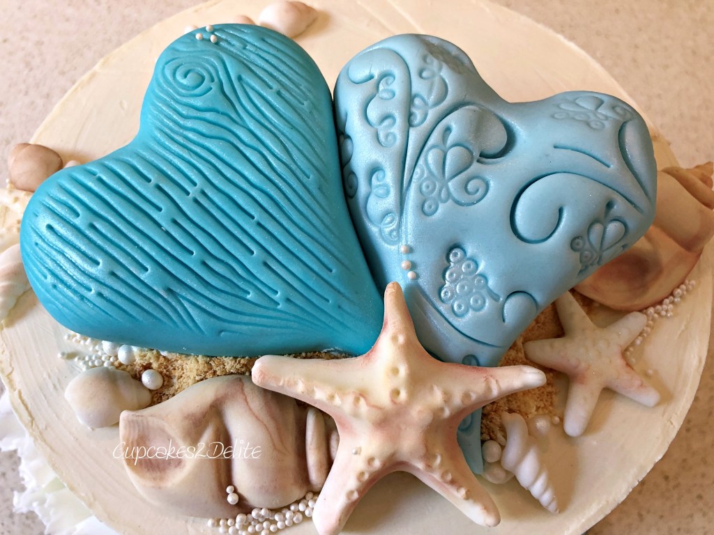 Beach Themed Bridal Shower Cake