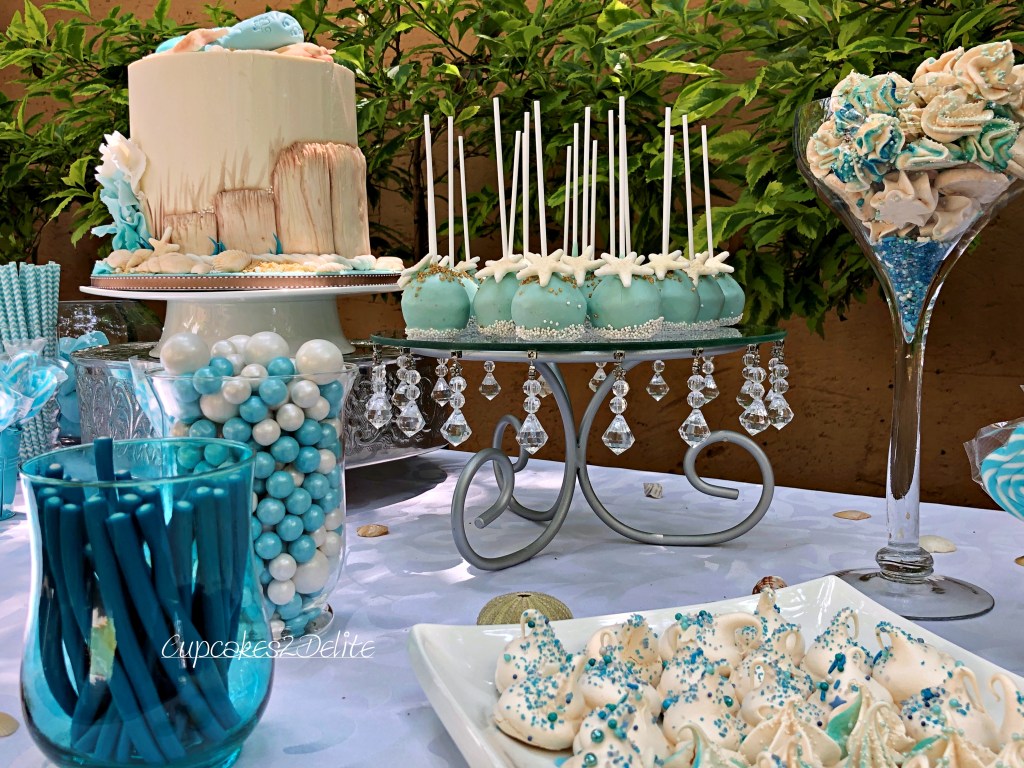 Beach Themed Bridal Shower Table