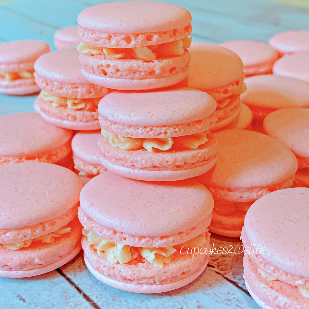 Pink Engagement Macarons