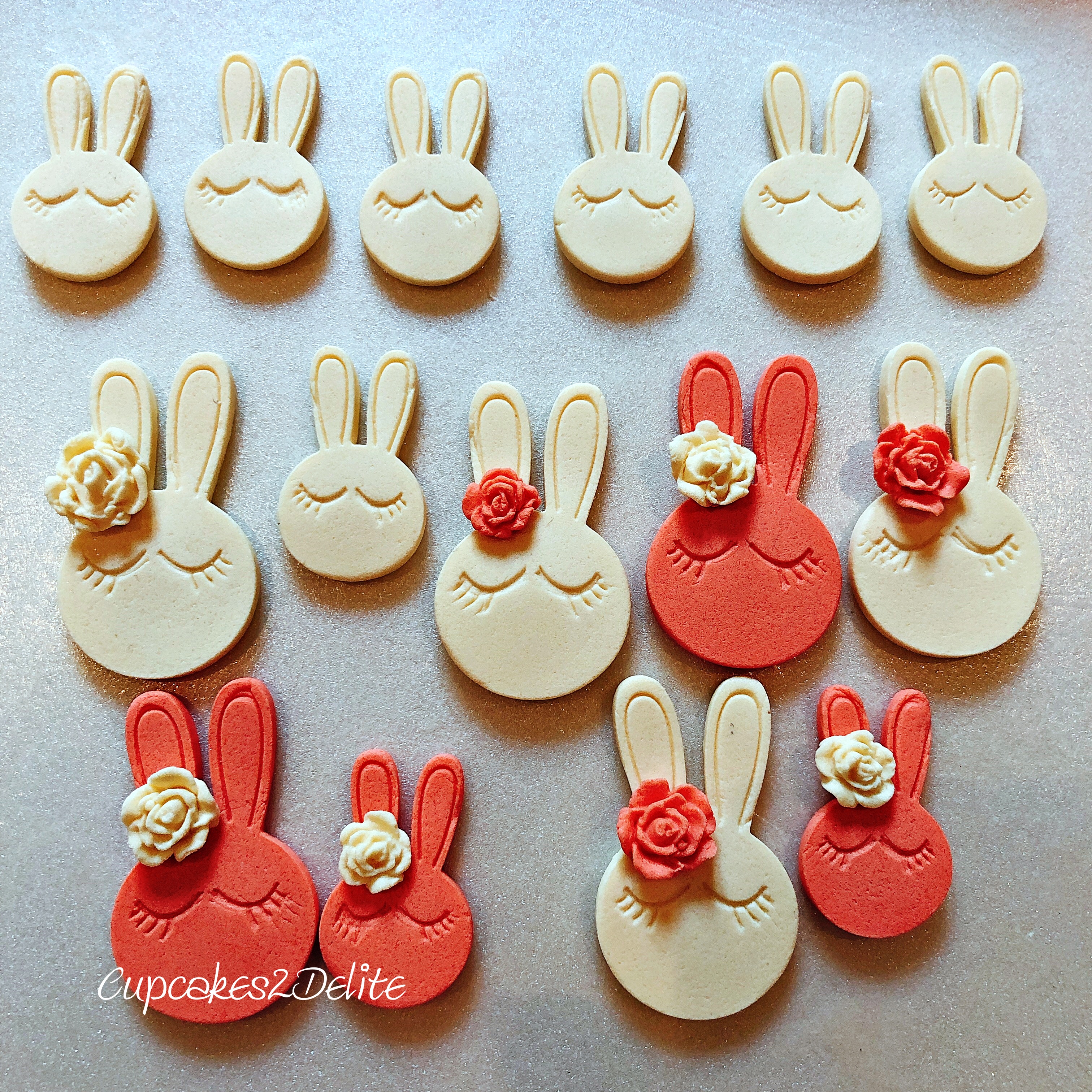 Easter Macaron Bunny Toppers